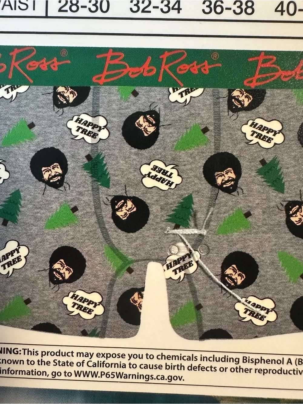 Bob Ross The Joy of Painting Mens Boxer Brief XL (40-42) & 1 Pair Crew Socks NWT